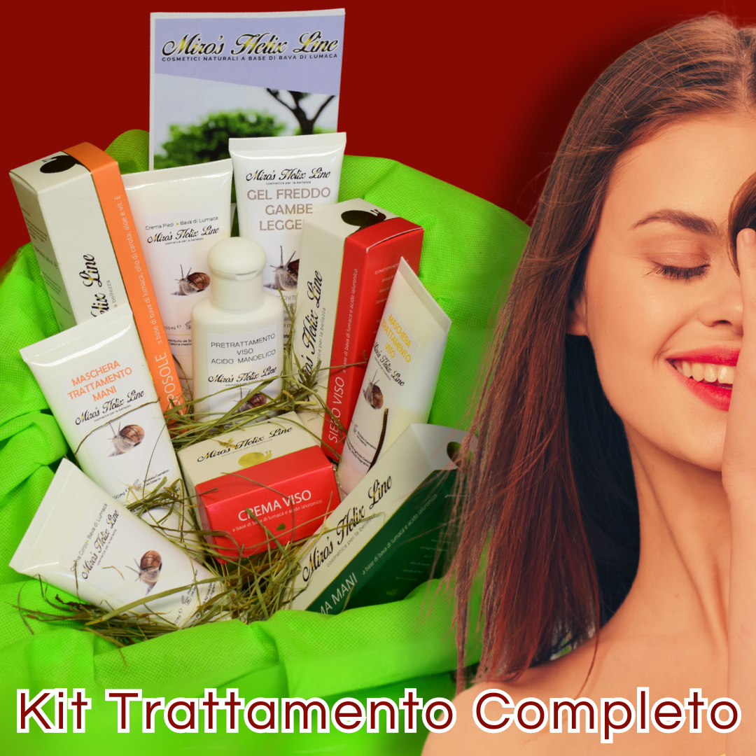 Set completo cosmetici alla bava di lumaca (10 prodotti)