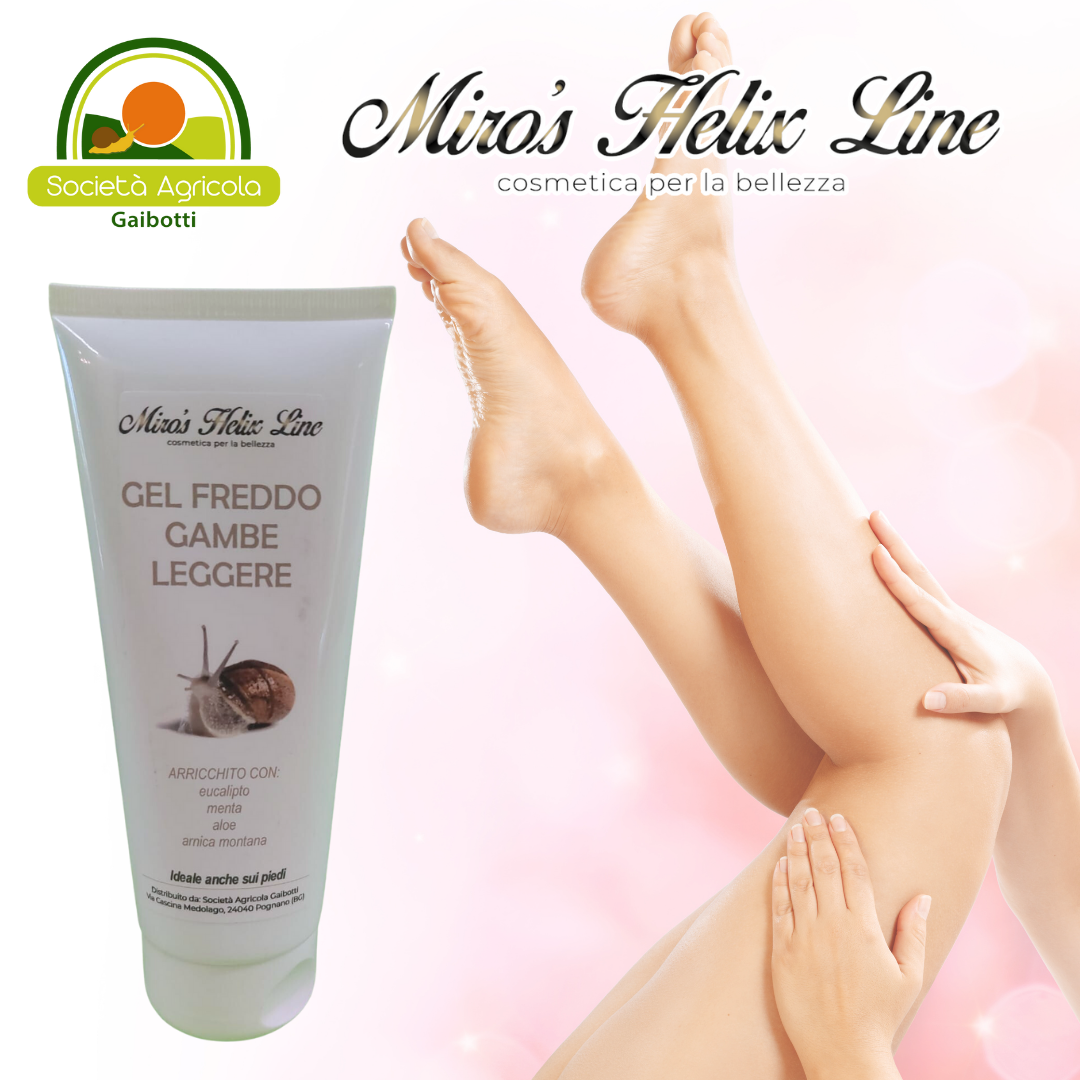 Gel effetto freddo per gambe gonfie, pesanti, vene varicose