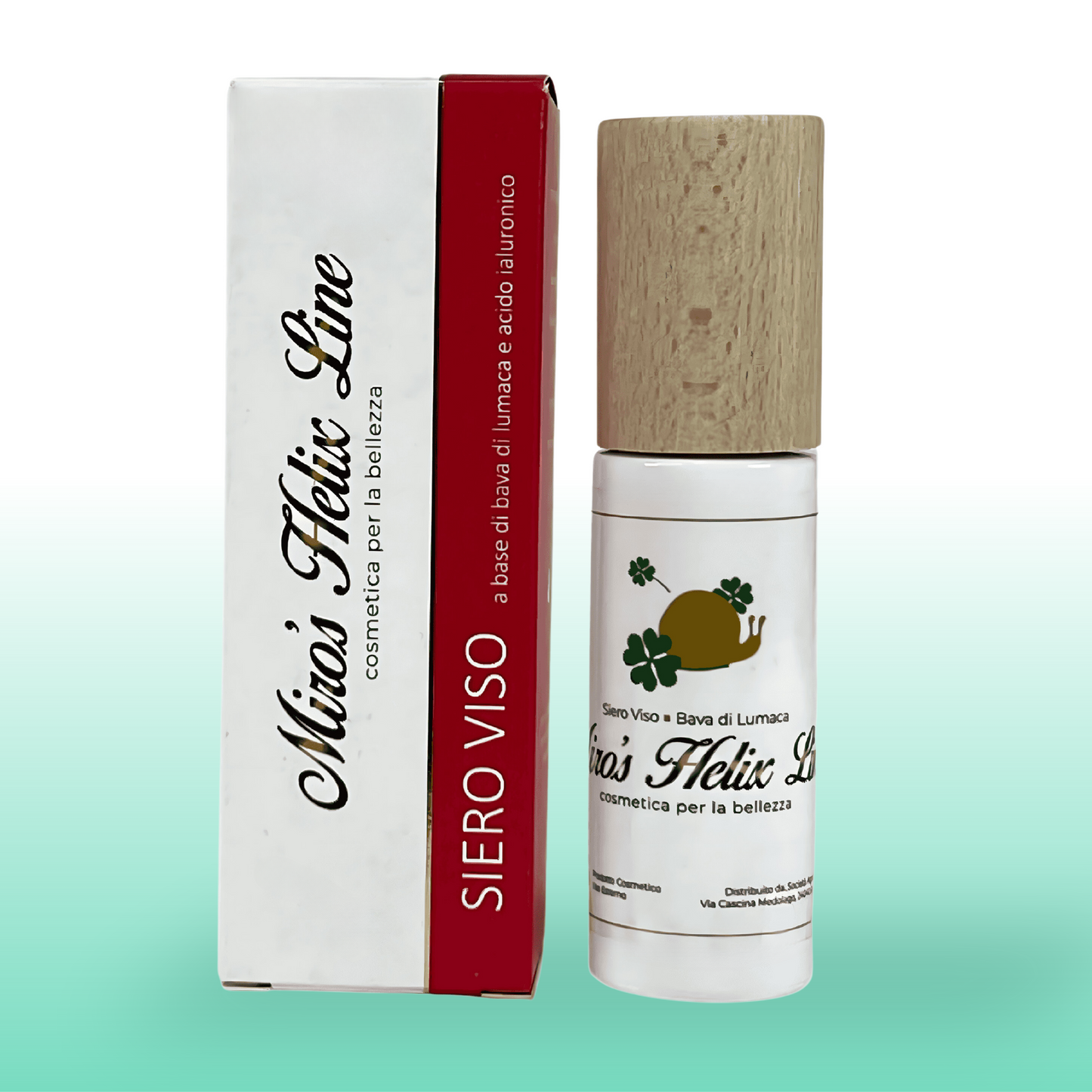 Siero Viso Rigenerante Intensivo, alla Bava di Lumaca, con Acido Ialuronico e Aloe Vera Gel
