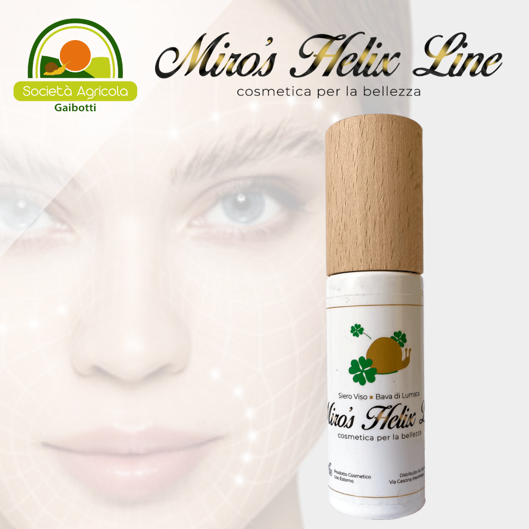 Siero Viso Rigenerante Intensivo, alla Bava di Lumaca, con Acido Ialuronico e Aloe Vera Gel