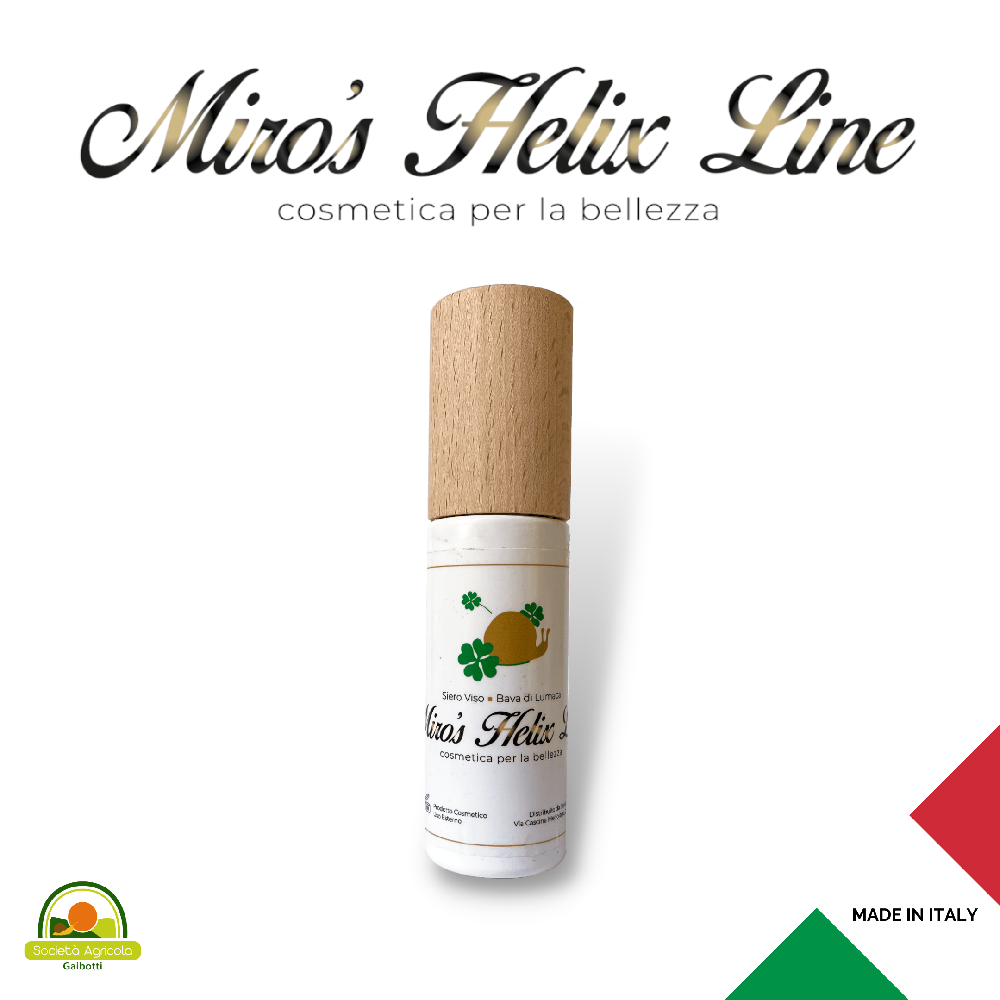 Siero Viso Rigenerante Intensivo, alla Bava di Lumaca, con Acido Ialuronico e Aloe Vera Gel