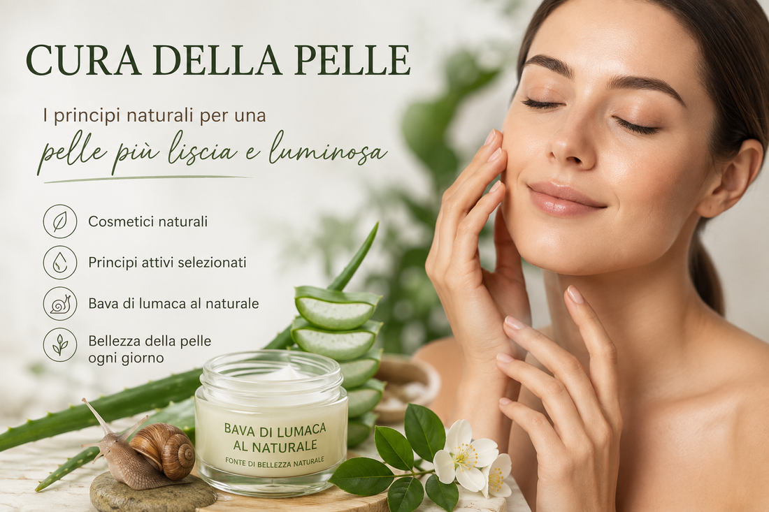 Scopri come prenderti cura della pelle con cosmetici naturali e cosmetici alla bava di lumaca. Principi attivi e consigli per una pelle più liscia e luminosa.