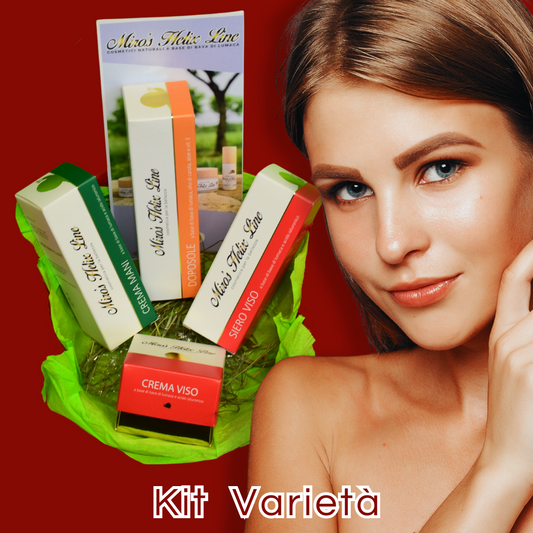 Set Varietà Cosmetici Bava di Lumaca – 4 Prodotti per Viso e Labbra
